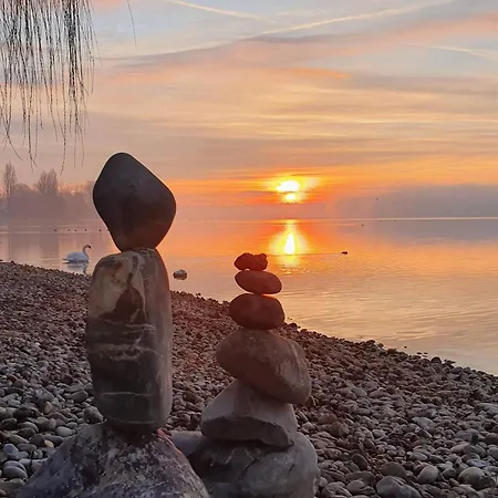 Seeglueck Rheinparadies - Geraeumige Mit Wasserblick Balkon Parkplatz Und Zentrumsnaehe Am Rheinufer In *